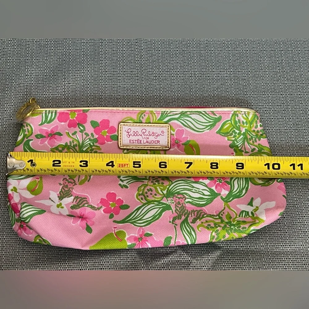 Lilly Pulitzer for Estée Lauder Cosmetic Pouch Travel Bag Pink Floral Design